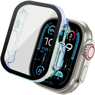 Imoshion Full Cover Shiny Hardcase voor de Apple Watch Ultra / Ultra 2 / Ultra 3 - 49 mm - Pearlescent Transparant