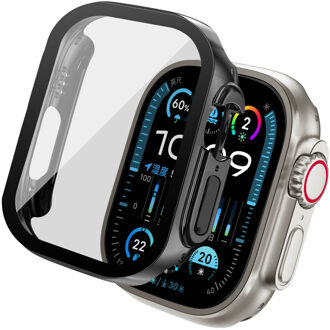 Imoshion Full Cover Shiny Hardcase voor de Apple Watch Ultra / Ultra 2 / Ultra 3 - 49 mm - Zwart