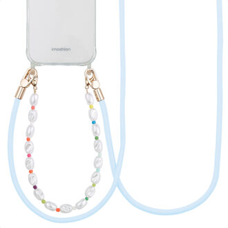 Imoshion Gekleurde Telefoonkoorden set met Parels - Lichtblauw - One size