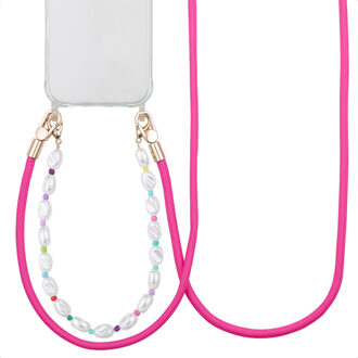 Imoshion Gekleurde Telefoonkoorden set met Parels - Roze - One size