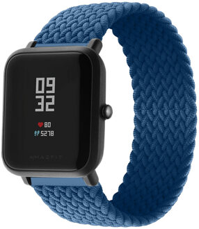 Imoshion Gevlochten nylon bandje voor de Amazfit GTS / BIP - Donkerblauw