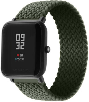 Imoshion Gevlochten nylon bandje voor de Amazfit GTS / BIP - Donkergroen