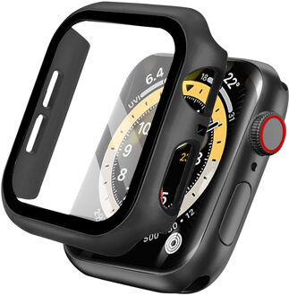 Imoshion Hardcase + Screenprotector voor de Apple Watch Serie 4-6 / SE 44 mm - Zwart