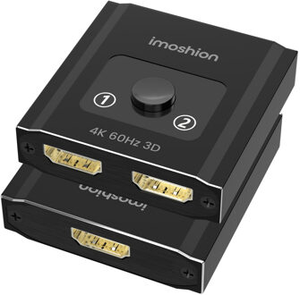 Imoshion HDMI switch - 2-in-1-uit / 1-in-2-uit - 4K 60Hz Zwart - One size