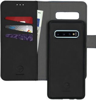 Imoshion hoesje Samsung S10 bookcase - Samsung S10 hoesje bookcase - Galaxy S10 hoesje bookcase - Samsung Galaxy S10 hoesje - telefoonhoesje Samsung S10 - hoesje S10 - Kunstleer - Zwart - iMoshion Uitneembare 2-in-1 Luxe Bookcase