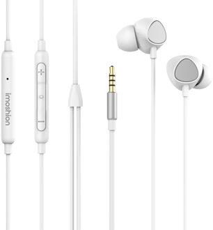Imoshion In-ear oordopjes - Bedrade oordopjes - AUX / 3,5 mm Jack aansluiting - Wit - One size