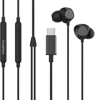 Imoshion In-ear oordopjes - Bedrade oordopjes - Met USB-C aansluiting - Zwart - One size
