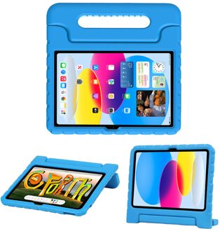 Imoshion Kidsproof Backcover met handvat voor de Apple iPad 11 (2025) 11 inch A16 / iPad 10 (2022) 10.9 inch - Blauw