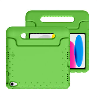 Imoshion Kidsproof Backcover met handvat voor de Apple iPad 11 (2025) 11 inch A16 / iPad 10 (2022) 10.9 inch - Groen