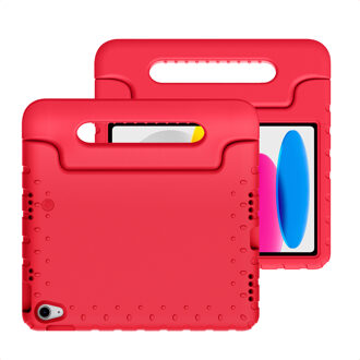 Imoshion Kidsproof Backcover met handvat voor de Apple iPad 11 (2025) 11 inch A16 / iPad 10 (2022) 10.9 inch - Rood