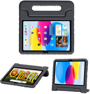 Imoshion Kidsproof Backcover met handvat voor de Apple iPad 11 (2025) 11 inch A16 / iPad 10 (2022) 10.9 inch - Zwart
