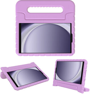 Imoshion Kidsproof Backcover met handvat voor de Samsung Galaxy Tab A11 / A9 8.7 inch - Lila Paars