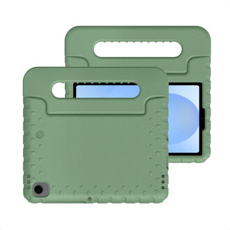 Imoshion Kidsproof Backcover met handvat voor de Samsung Galaxy Tab A11 / A9 8.7 inch - Olive Green Groen