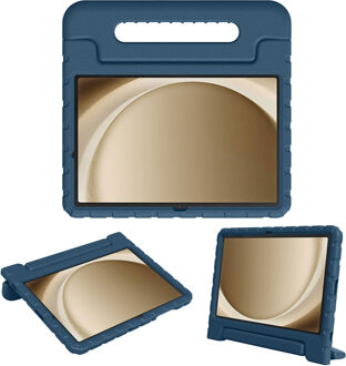 Imoshion Kidsproof Backcover met handvat voor de Samsung Galaxy Tab A11 Plus / A9 Plus - Donkerblauw - 11