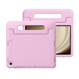 Imoshion Kidsproof Backcover met handvat voor de Samsung Galaxy Tab A11 Plus / A9 Plus - Lichtroze - 11
