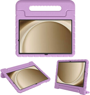 Imoshion Kidsproof Backcover met handvat voor de Samsung Galaxy Tab A11 Plus / A9 Plus - Lila Paars - 11