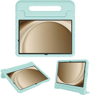 Imoshion Kidsproof Backcover met handvat voor de Samsung Galaxy Tab A11 Plus / A9 Plus - Soft Blue Lichtblauw - 11