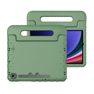 Imoshion Kidsproof Backcover met handvat voor de Samsung Galaxy Tab S11 / S9 11.0 inch / S10 Lite / S10 FE / S9 FE 10.9 inch - Olive Green Groen