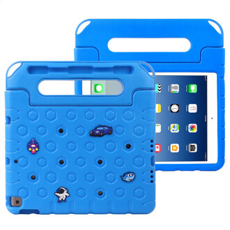 Imoshion Kidsproof tablethoes met afneembare dolls voor de Apple iPad 9 (2021) 10.2 inch / iPad 8 (2020) 10.2 inch / iPad 7 (2019) 10.2 inch - Blauw