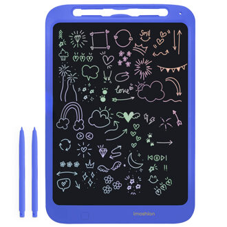 Imoshion LCD Tekentablet voor kinderen - Met kleurenscherm en 2 pennen - Cobalt Blue Blauw - One size