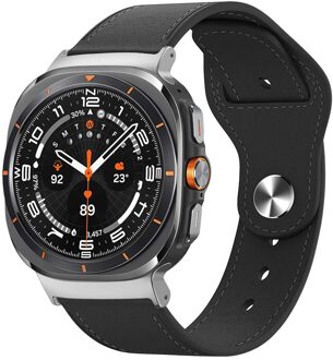 Imoshion Lederen bandje voor de Samsung Galaxy Watch Ultra (2024/2025) - Zwart - One size