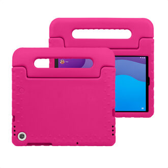 Imoshion Lenovo Tab M10 HD hoes kinderen - Lenovo M10 HD hoes kids - hoes Lenovo Tab M10 HD kinderen - Siliconen tablethoes - Roze - iMoshion Kidsproof Backcover met handvat