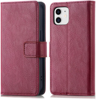 Imoshion Luxe Bookcase voor de Apple iPhone 11 - Bordeaux Donkerrood - 6.1