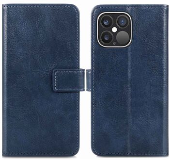 Imoshion Luxe Bookcase voor de Apple iPhone 13 Pro - Donkerblauw