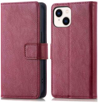 Imoshion Luxe Bookcase voor de Apple iPhone 15 - Bordeaux Donkerrood
