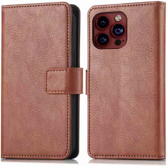 Imoshion Luxe Bookcase voor de Apple iPhone 15 Pro Max - Bruin