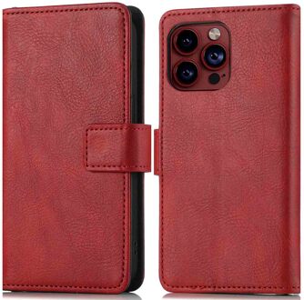 Imoshion Luxe Bookcase voor de Apple iPhone 15 Pro - Rood