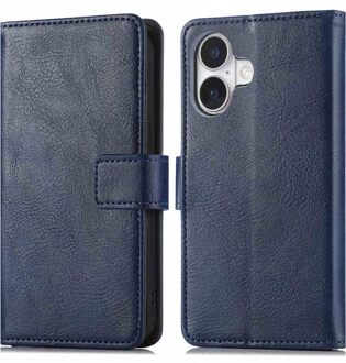 Imoshion Luxe Bookcase voor de Apple iPhone 16 Plus - Donkerblauw