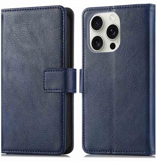 Imoshion Luxe Bookcase voor de Apple iPhone 16 Pro Max - Donkerblauw