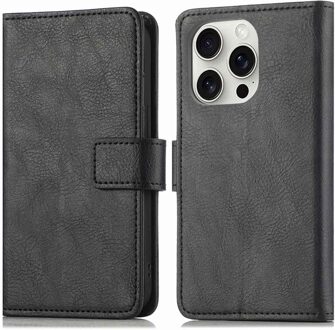 Imoshion Luxe Bookcase voor de Apple iPhone 16 Pro - Zwart