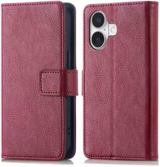 Imoshion Luxe Bookcase voor de Apple iPhone 17 - Bordeaux Rood