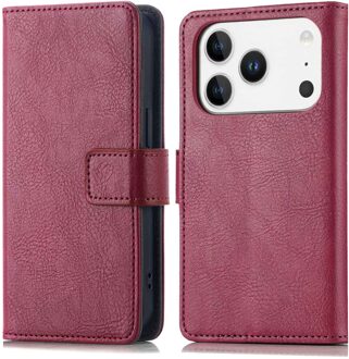 Imoshion Luxe Bookcase voor de Apple iPhone 17 Pro Max - Bordeaux Rood