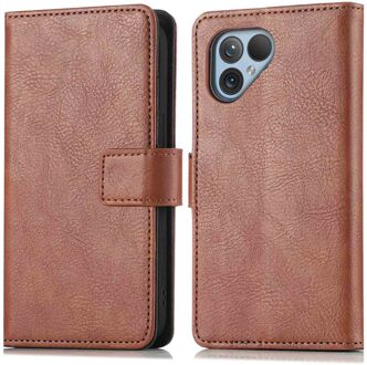 Imoshion Luxe Bookcase voor de Fairphone 5 - Bruin