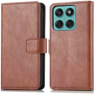 Imoshion Luxe Bookcase voor de Motorola Edge 60 Pro - Bruin