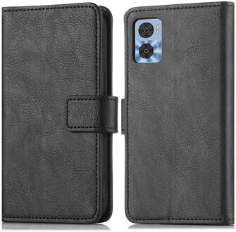 Imoshion Luxe Bookcase voor de Motorola Moto E22 - Zwart