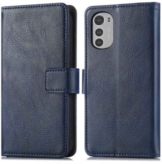 Imoshion Luxe Bookcase voor de Motorola Moto E32 / E32s - Donkerblauw - 6.5