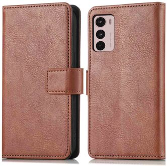 Imoshion Luxe Bookcase voor de Motorola Moto G42 - Bruin