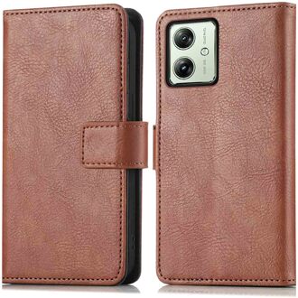 Imoshion Luxe Bookcase voor de Motorola Moto G54 - Bruin
