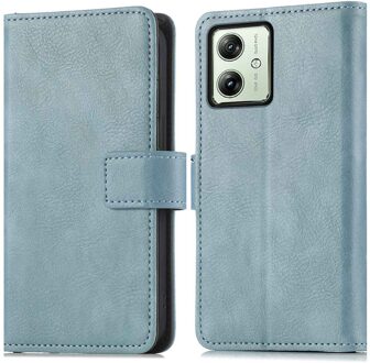Imoshion Luxe Bookcase voor de Motorola Moto G54 - Lichtblauw