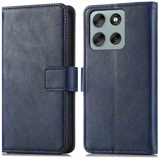 Imoshion Luxe Bookcase voor de Motorola Moto G56 - Donkerblauw