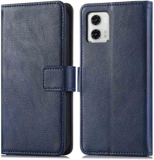 Imoshion Luxe Bookcase voor de Motorola Moto G73 - Donkerblauw