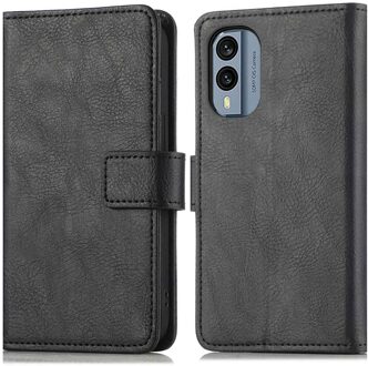 Imoshion Luxe Bookcase voor de Nokia X30 - Zwart