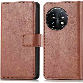 Imoshion Luxe Bookcase voor de OnePlus 11 - Bruin