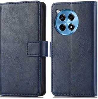 Imoshion Luxe Bookcase voor de OnePlus 12R - Donkerblauw