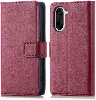 Imoshion Luxe Bookcase voor de OnePlus Nord CE5 - Bordeaux Rood