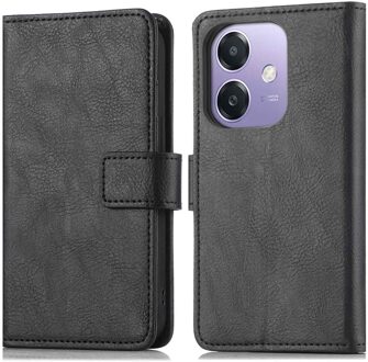 Imoshion Luxe Bookcase voor de Oppo A40 (4G) / Oppo A40M (4G) / Oppo A60 (5G) - Zwart